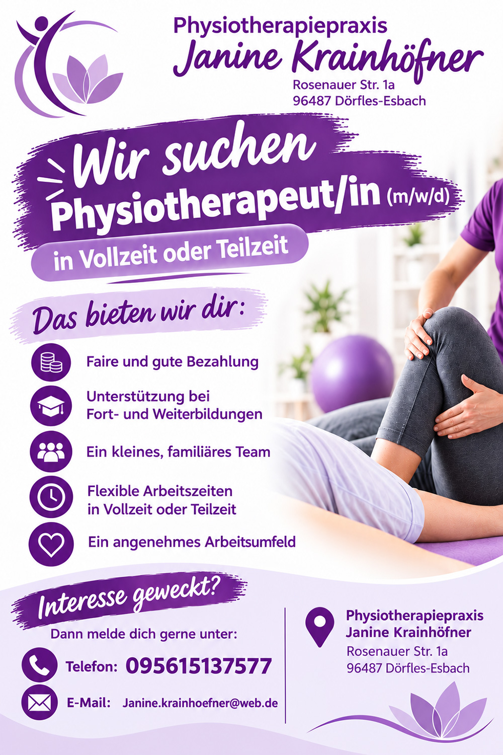 Physiotherapie Team gesucht